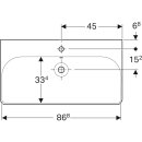 Geberit 500251011 Smyle Square Waschtisch, 90x48cm