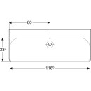 Geberit 500225011 Smyle Square Waschtisch, 120x48cm