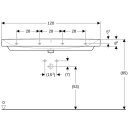 Geberit 500225011 Smyle Square Waschtisch, 120x48cm
