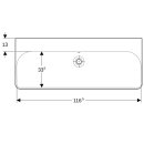 Geberit 500225018 Smyle Square Waschtisch, 120x48cm