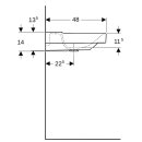 Geberit 500531011 Xeno2 Waschtisch, 90x48cm
