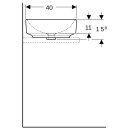 Geberit 500771012 VariForm Aufsatzwaschtisch, oval