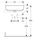 Geberit 500775012 VariForm Aufsatz-WT, elliptisch