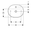 Geberit 500776012 VariForm Aufsatz-WT, elliptisch