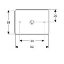 Geberit 500779002 VariForm Aufsatz-WT, rechteckig