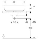 Geberit 500779002 VariForm Aufsatz-WT, rechteckig