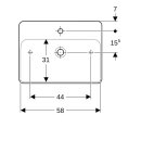 Geberit 500781002 VariForm Aufsatz-WT, rechteckig