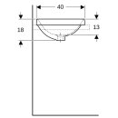 Geberit 500703012 VariForm Einbauwaschtisch, rund
