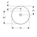 Geberit 500705002 VariForm Einbauwaschtisch, rund