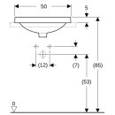 Geberit 500709002 VariForm Einbauwaschtisch, oval