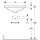 Geberit 500723002 VariForm Einbauwaschtisch, oval