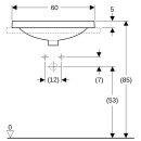 Geberit 500725002 VariForm Einbauwaschtisch, oval