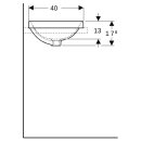 Geberit 500731012 VariForm Einbauwaschtisch, elliptisch