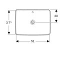 Geberit 500737002 VariForm Einbauwaschtisch, rechteckig