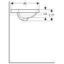 Geberit 500741002 VariForm Einbauwaschtisch, rechteckig