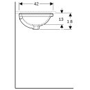 Geberit 500745002 VariForm Unterbauwaschtisch, rund