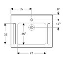 Geberit 500666012 Publica WT, eckiges Design, m. Auss.