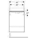 Geberit 500350JL1 Smyle Square US f&uuml;r HWB, m. 1 T&uuml;r re