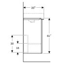 Geberit 500350JL1 Smyle Square US f&uuml;r HWB, m. 1 T&uuml;r re