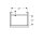 Geberit 500364JR1 Smyle Square US f&uuml;r HWB, m. 1 T&uuml;r li
