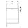 Geberit 500364JR1 Smyle Square US f&uuml;r HWB, m. 1 T&uuml;r li