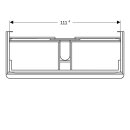 Geberit 500355JK1 Smyle Square US f&uuml;r WT, m. 2 Schubl.