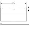 Geberit 500355JK1 Smyle Square US f&uuml;r WT, m. 2 Schubl.