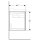 Geberit 500506431 Xeno2 Unterschrank f. WT, 2 Schubl.