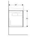 Geberit 500509431 Xeno2 Unterschrank f. WT, 2 Schubl.