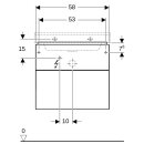 Geberit 500506001 Xeno2 Unterschrank f. WT, 2 Schubl.