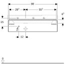 Geberit 500513431 Xeno2 Unterschrank f. WT m. Ablg. re