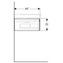 Geberit 500513431 Xeno2 Unterschrank f. WT m. Ablg. re