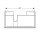Geberit 500513431 Xeno2 Unterschrank f. WT m. Ablg. re