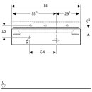 Geberit 500514001 Xeno2 Unterschrank f. WT m. Ablg. li