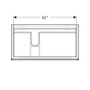 Geberit 500515011 Xeno2 Unterschrank f. WT m. Ablg. re