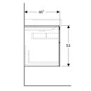 Geberit 500515431 Xeno2 Unterschrank f. WT m. Ablg. re