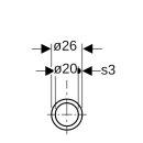 Geberit 603100001  Mepla Systemrohr ML d26 L:5m
