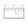 Geberit 500516011 Xeno2 Unterschrank f. WT m. Ablg. li