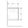 Geberit 500516431 Xeno2 Unterschrank f. WT m. Ablg. li