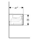 Geberit 500346011 Xeno2 Unterschrank f. WT aus VARICOR