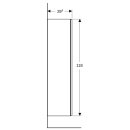 Geberit 500361JK1 Smyle Square Mittel-HS mit einer T&uuml;r