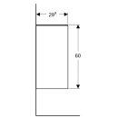 Geberit 500358001 Smyle Square Seitenschrank, offen