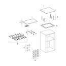 Geberit 500358001 Smyle Square Seitenschrank, offen