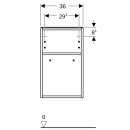 Geberit 500358JL1 Smyle Square Seitenschrank, offen