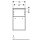 Geberit 500358JL1 Smyle Square Seitenschrank, offen