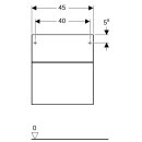Geberit 500504011 Xeno2 Seitenschrank mit 2 Schubladen