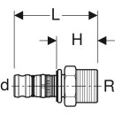 Geberit 603537005 Mepla &Uuml;bergang mit AG Rg d26-R1