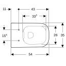 Geberit 500208018 Smyle Square Wand-WC Tiefsp&uuml;ler
