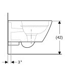 Geberit 500208018 Smyle Square Wand-WC Tiefsp&uuml;ler