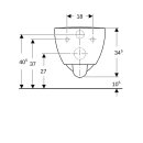 Geberit 500693011 Renova Comfort Wand-WC Tiefsp&uuml;ler